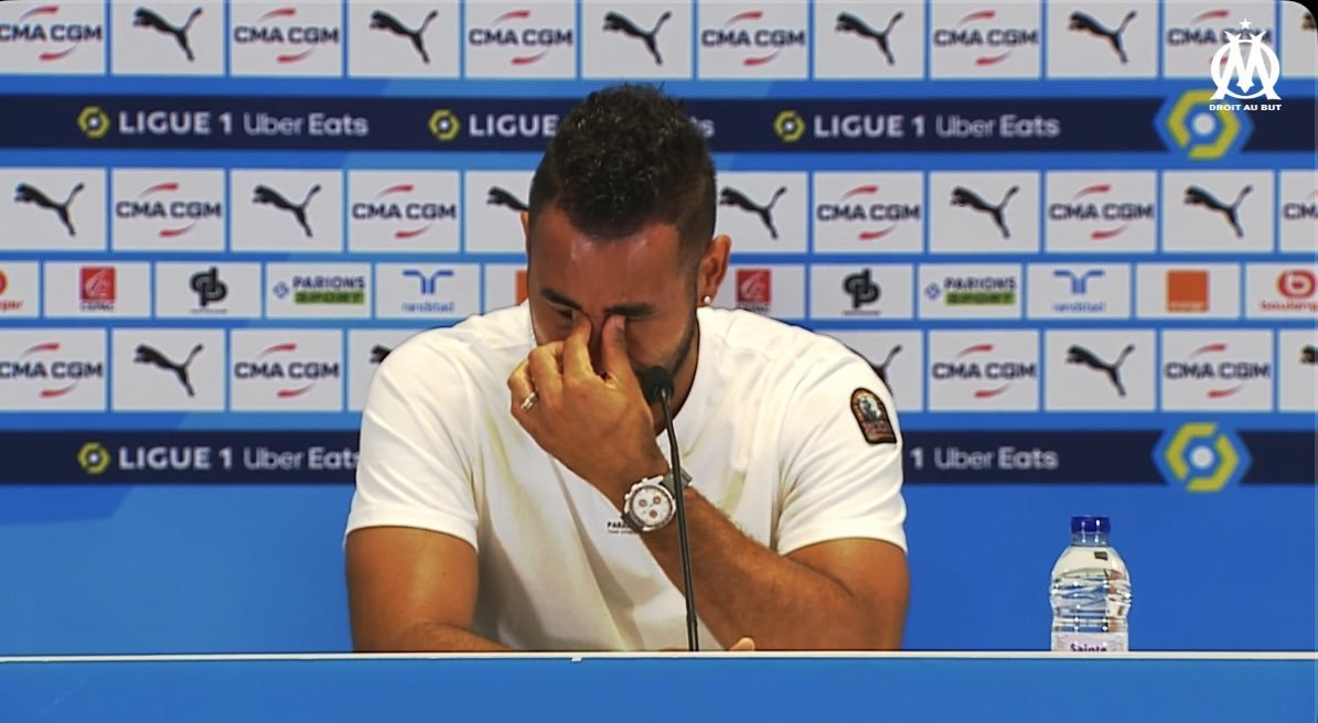 InfosOM_'s tweet image. Les larmes de Dimitri Payet 😢⚪️🔵 #TeamOM