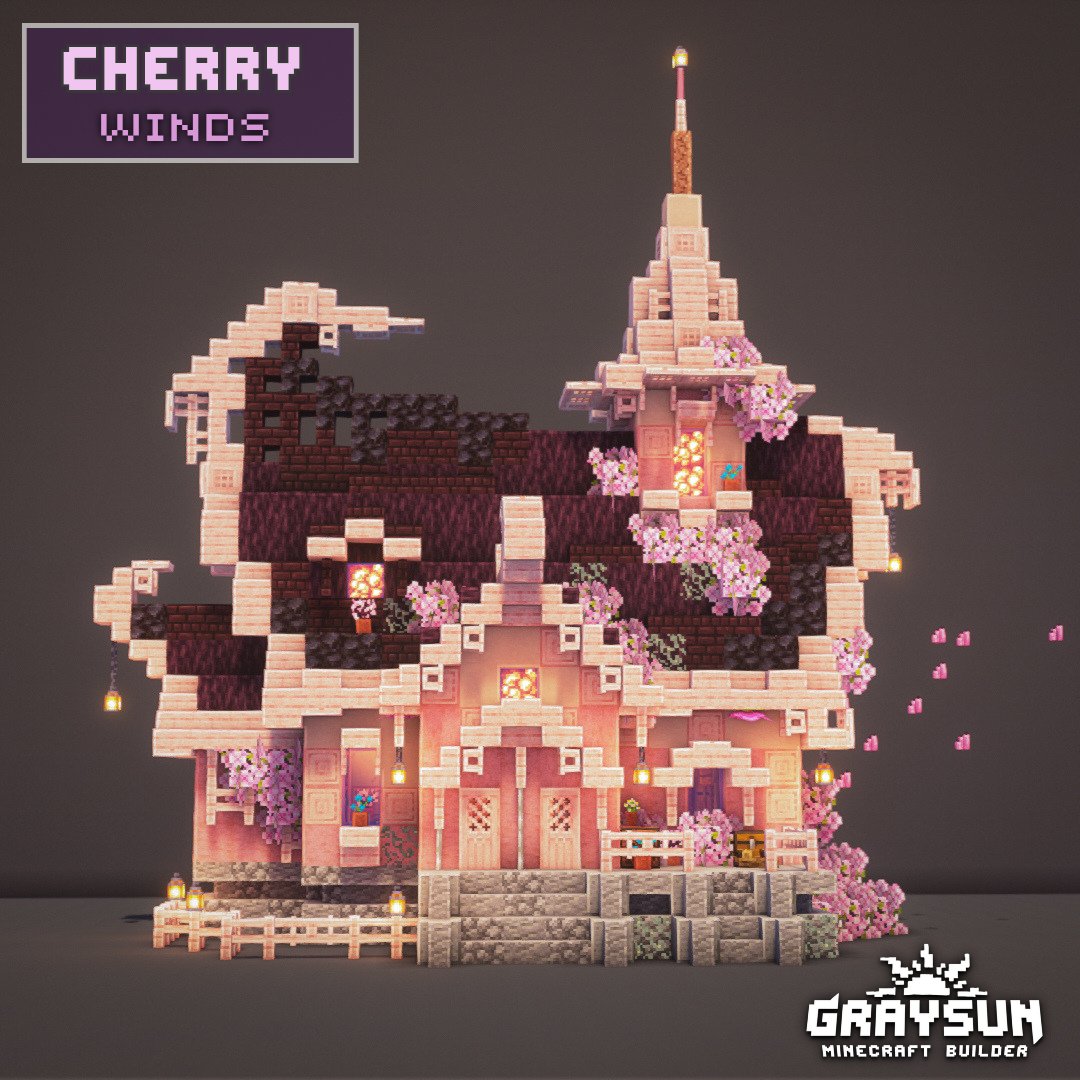 Here is the fantasy version of my cherry wood starter house! 
Hope you enjoy the inspiration :)

#Minecraft #minecraft建築コミュ #Minecraftbuilds