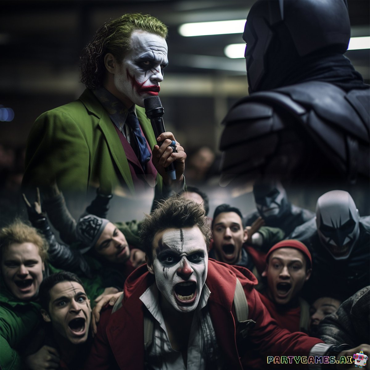 PartyGamesAI's tweet photo. 🤣 Witness the ultimate rap battle between The Joker and Batman in an underground parking garage! 🦹♂️ Who will come out on top? You won't believe your eyes! 😂 VIEW THE THREAD 👇👀
🎤Friday Funnovations🔥 #RapBattle #PartyGamesAI #SandboxAI #midjourney #pikalabs #pikalabsvideo https://t.co/mNkUTrgQxk