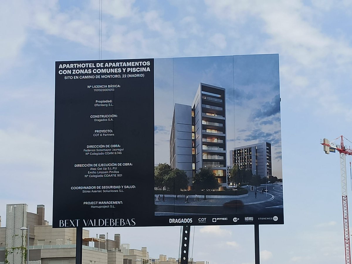 StopTorres's tweet photo. A/A @AlmeidaPP_ @bcarabante @davidperez después de que hayamos desvelado a #Valdebebas la locura de proyecto de @stonewegliving para las parcelas 188AB ha decidido cumplir la ordenanza municipal e instalar la preceptiva valla de obra ... 73 días después del inicio de las obras. https://t.co/Q06bYsRZ8C