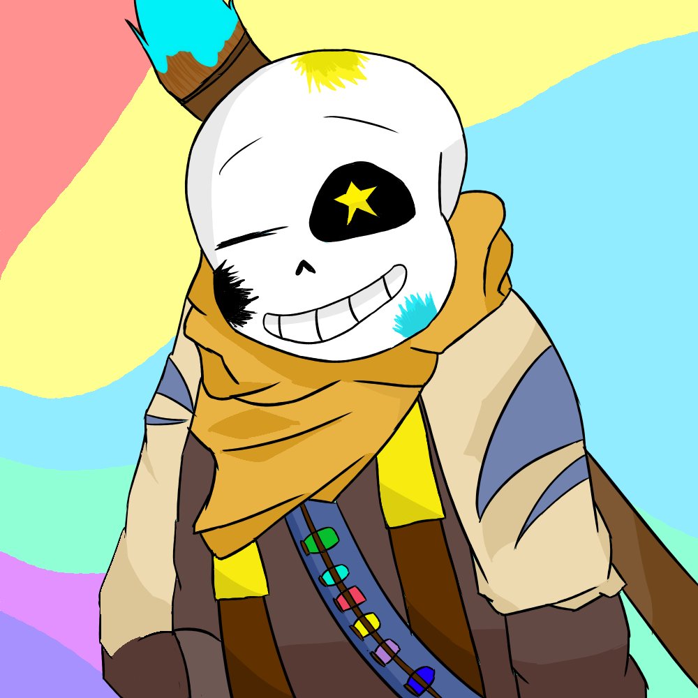 ticodrawer's tweet photo. Undertale Au Ink Sans https://t.co/o8WQNJ8RTb