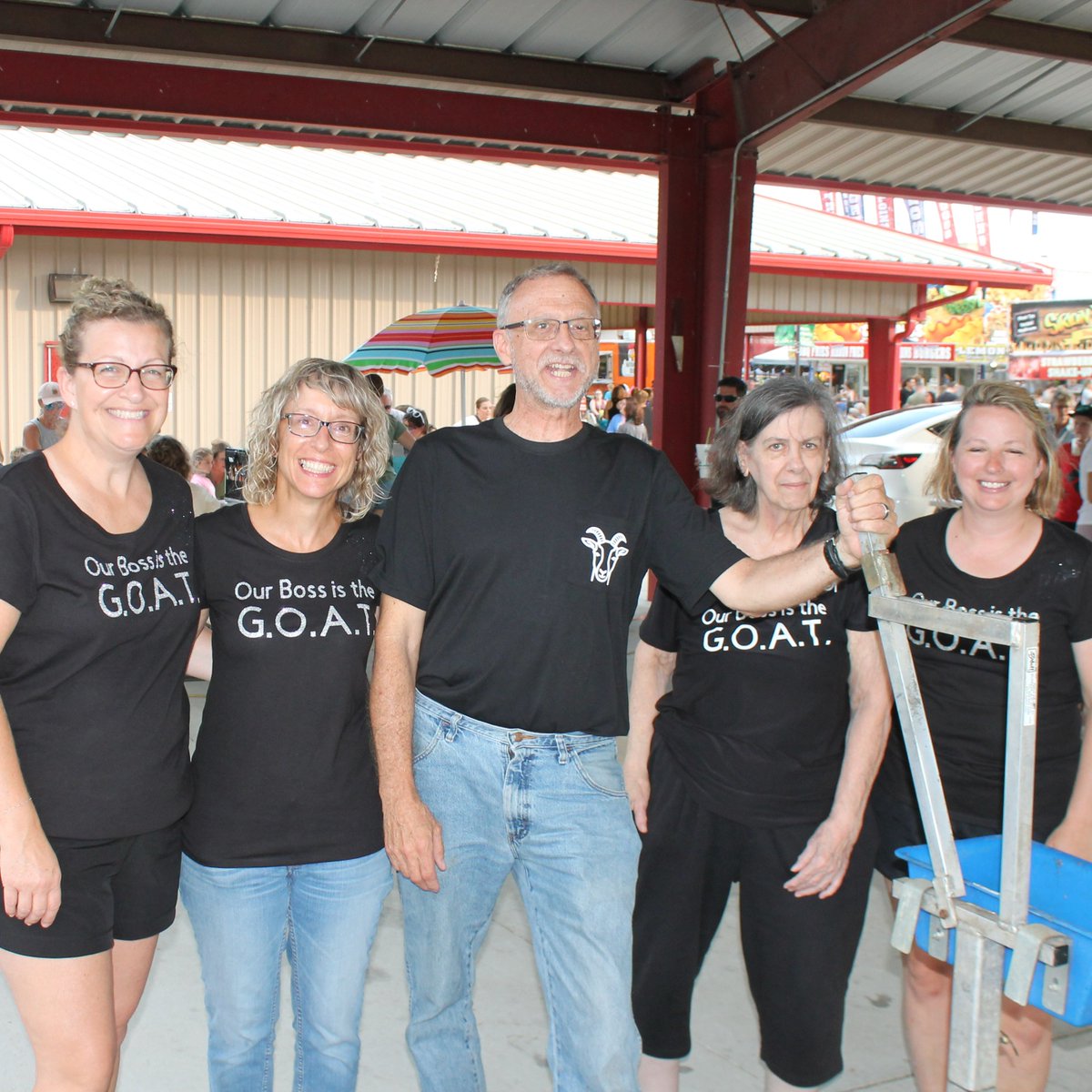Alas, our fearless leader did not take home 1st  place last evening at the <a href="/HC4Hfair/">Hendricks County 4-H</a> Celebrity Goat Milking Contest, but he handled himself like a pro &amp; made us proud.

No need for a re-milk. Chris Gearld, Danville Town Council Mbr, won the coveted milk jar prize fair &amp; square.