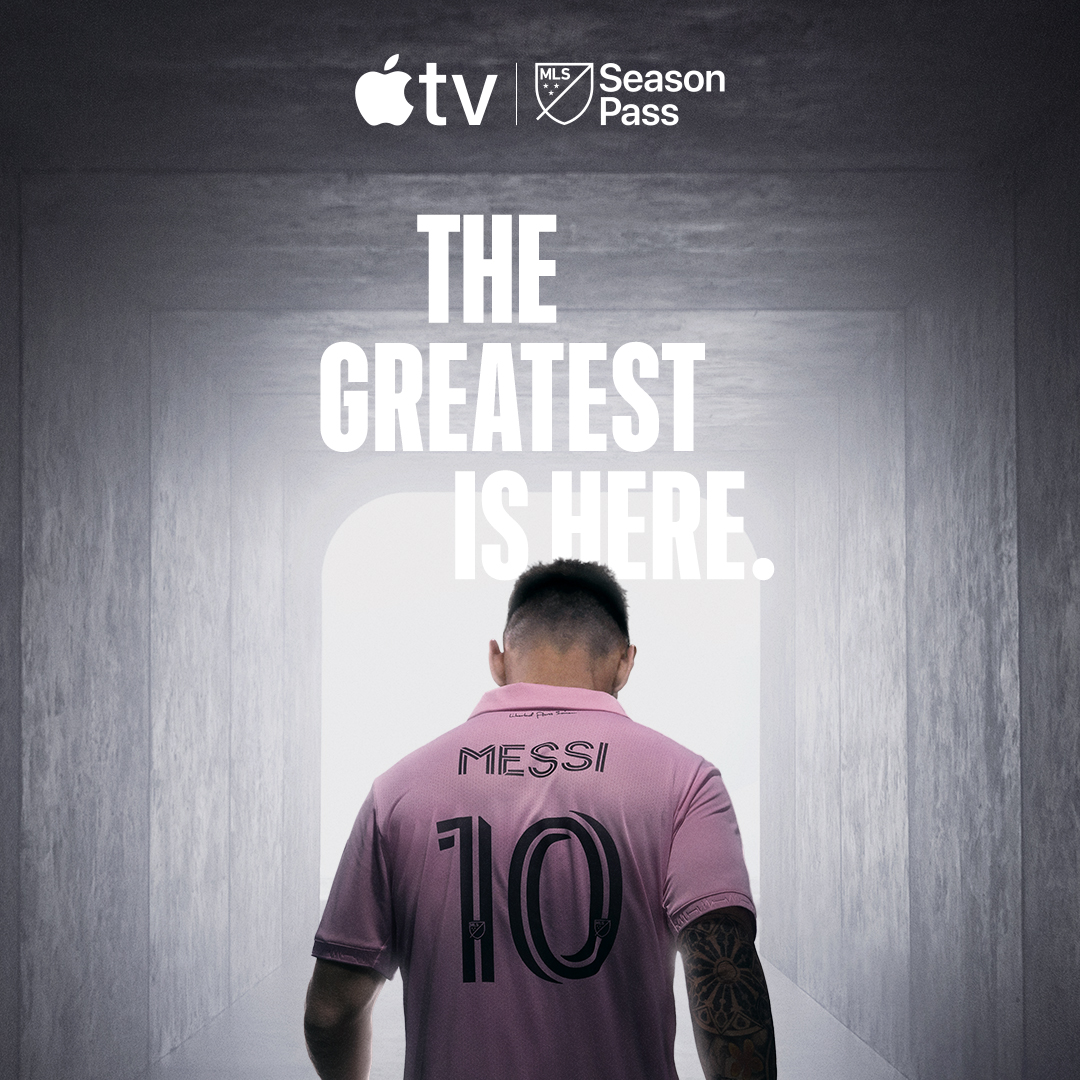 LGUS's tweet photo. Don’t miss Messi’s debut match with Inter Miami CF tonight at 8PM ET with #MLSSeasonPass on @AppleTV.

Plus get 2 months free of #MLSSeasonPass with your LG Smart TV in the Content Store. New and qualified returning subscribers only. Offer ends 8/13/2023. Terms apply. https://t.co/GrJE08MlDC