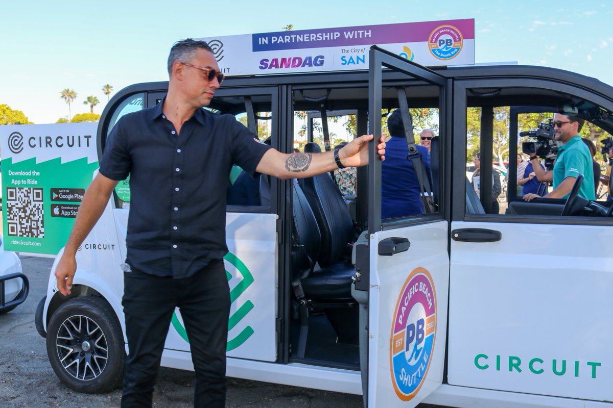 ride_circuit's tweet photo. Easy, eco-friendly rides are now in Pacific Beach, CA! Catch a ride on the "Beach Bug" by downloading the Ride Circuit app. Rides are made possible by our partners @SANDAG and @CityofSanDiego https://t.co/n2LL8g3mEd