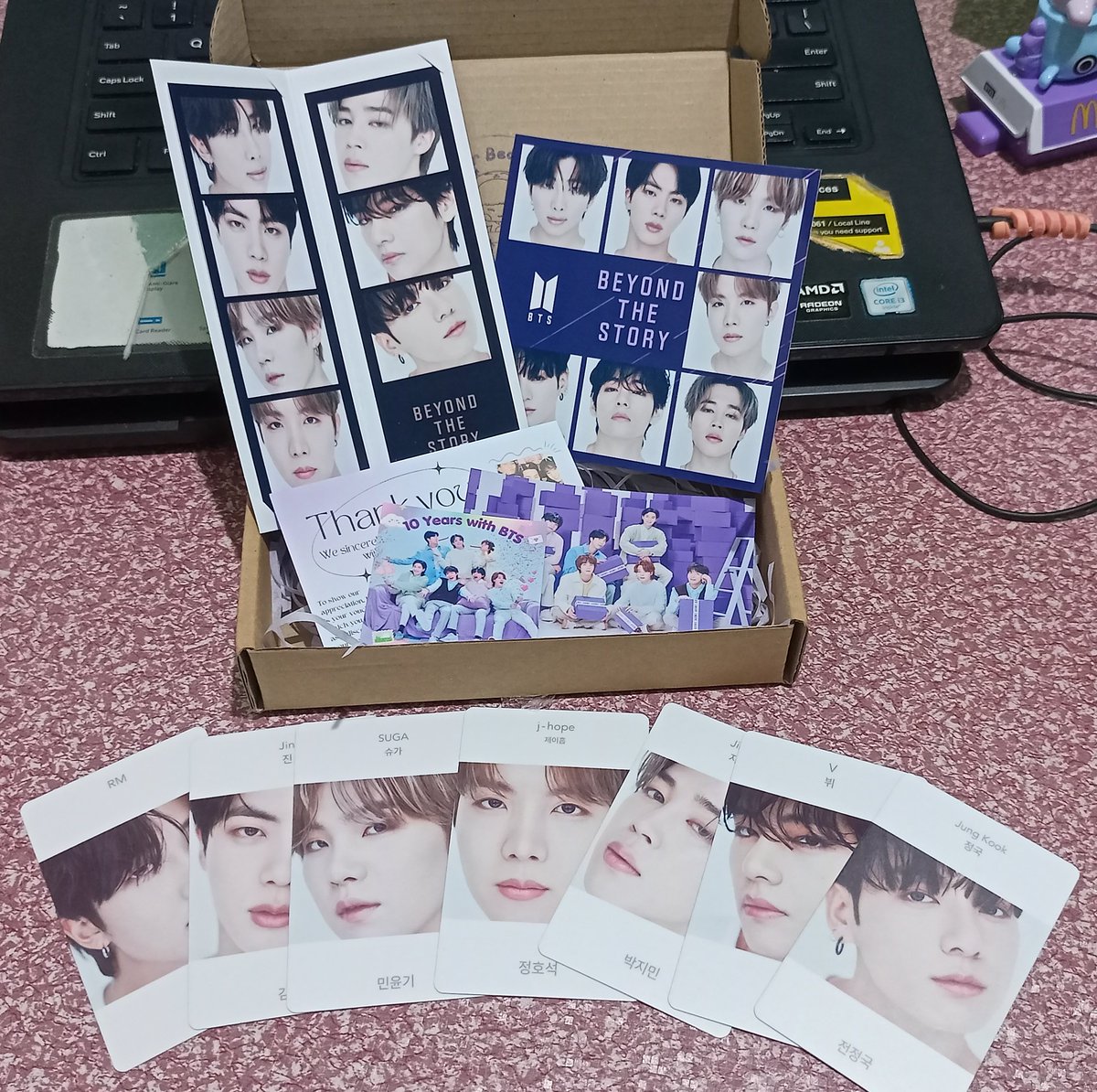 @DJhopeseung Chanced upon this on IG &amp; I'm so happy 🥹 <a href="/WinterBearUnnie/">WBU || Winter Bear Unnie PH</a> consistently updated me w/ their order/shipping sched &amp; made sure to send me pics of the parcel before shipping (I used SCO). They're so pretty &amp; the PCs are HQ I double sleeved them haha 💜 'til next time! #EunaBudols