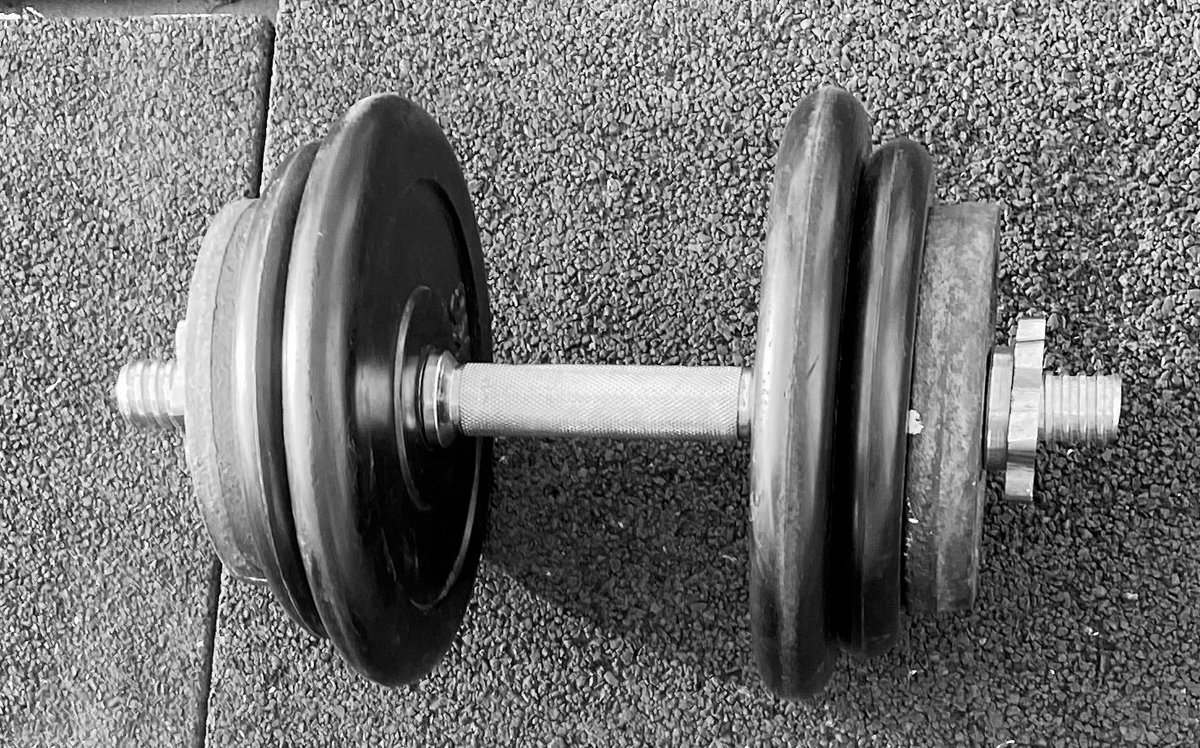 VaChrisTucker1's tweet photo. I just completed this Workout with a score of 34 reps:
For time:
50 reps devil press
Time cap of 12 minutes.
22,5 kg each dumbbell
Not there yet…🤬🤬🤬
#crossfit #devilpress #wod #training https://t.co/YgSZlxRlUu