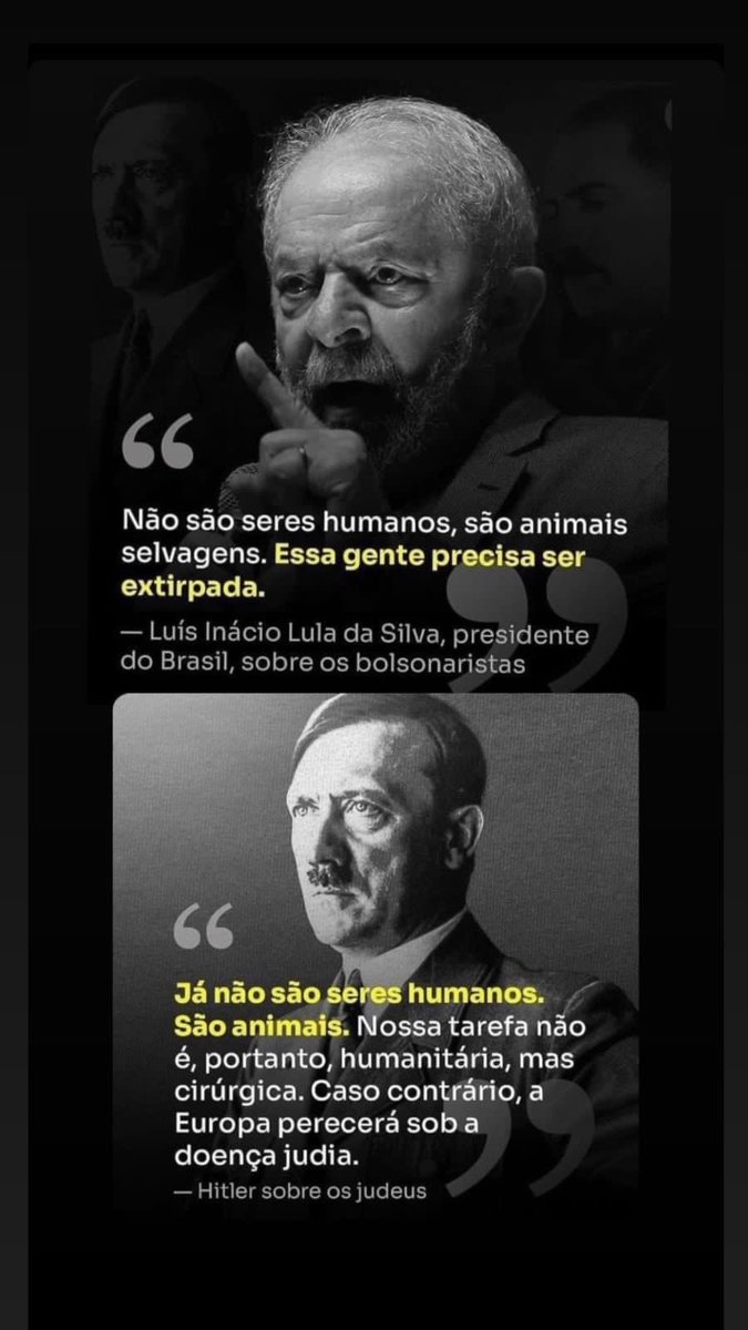 AngeloRodolpho's tweet photo. E é pq o “amor” venceu né !
#Lula apoia ditadores.
Lula fala como ditadores (extirpar selvagens).
Mas, para a imprensa chapa branca, Lula é um grande democrata. Esse monstro vai afundar o país num processo de violência política jamais visto. 
E aí canhota ?? Vai falar oq??? https://t.co/ByLnNI4Edx