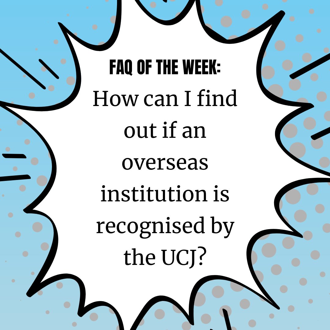 TheUniversityC1's tweet photo. TGIFAQF🥳  and this week its all about international institutions. Find out how you can know if an international institution is recognised by the UCJ😀
#highereducation https://t.co/evJRk7bs5H