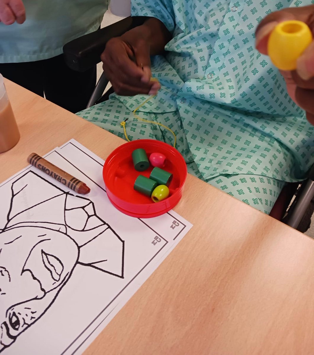 Celebrating Nelson Mandela day with our patients at the Activities Team in East Ham Care Centre! <a href="/ngalitam1/">EHCC Inpatient Therapy & Activities 🌺</a> <a href="/gavinmarc/">Gavin Shields RN, RM, ACP</a>