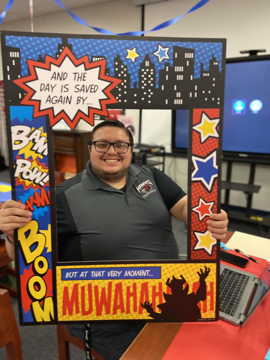 HMS Superheroes #ClintISD100 #HMS Hawks <a href="/HMSHAWKS_CISD/">Horizon Middle School</a> <a href="/rruiz9900/">Roxanne Ruiz</a> <a href="/vasq_jc/">Juan Vasquez</a>