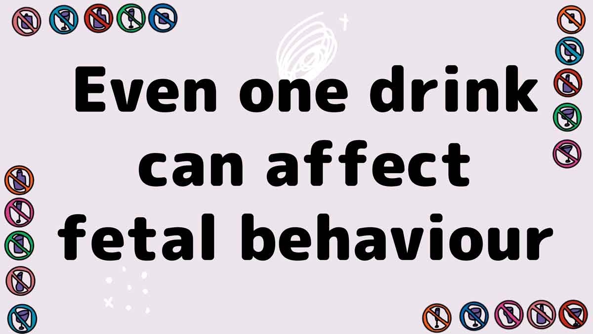 Just one drink has been shown to affect fetal behaviour. 🍷

You can find out more on our Sex &amp; Bumps webpage here: bit.ly/3s8Y9we

#PreventFASD #FASD #drink #expecting #baby