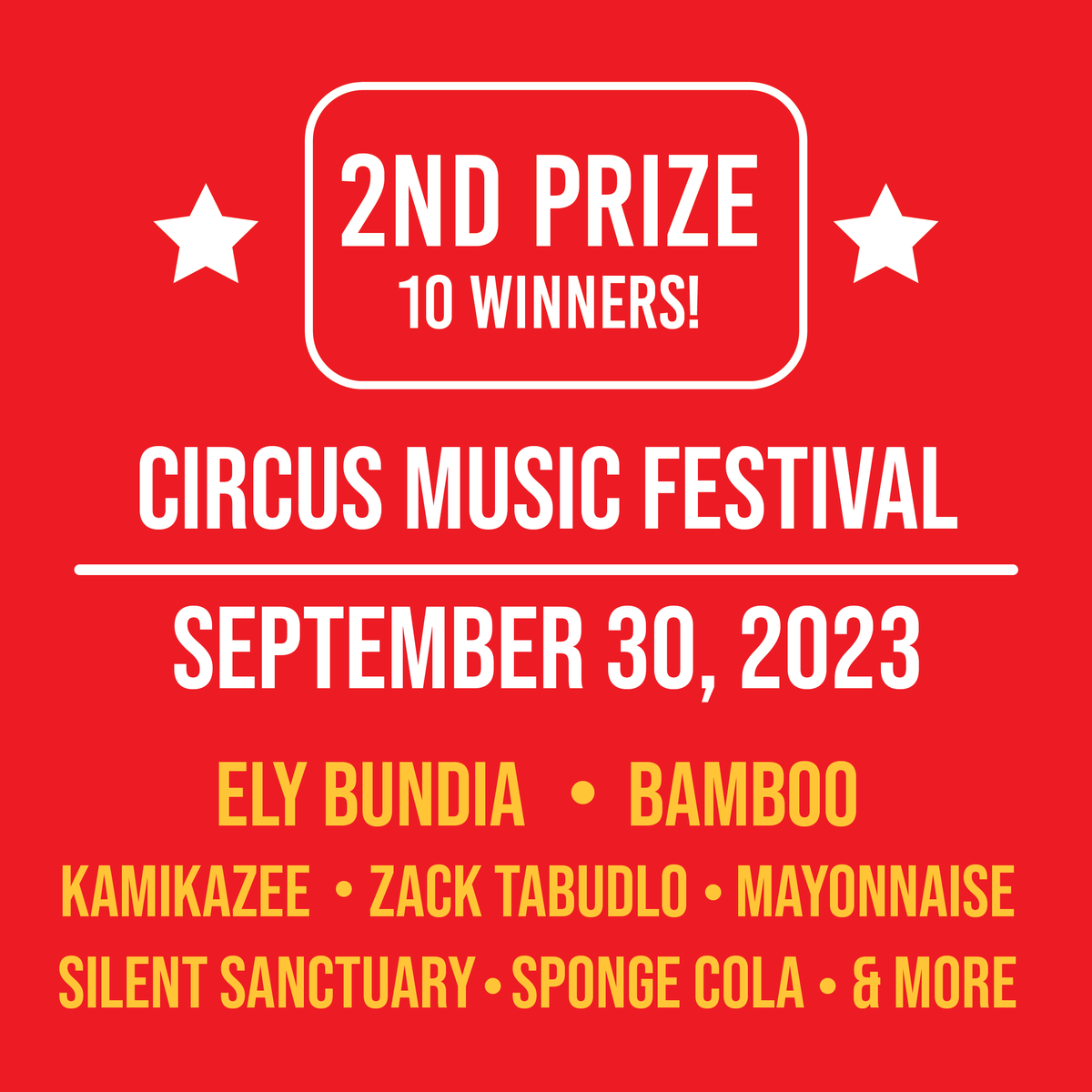 mrdiyPH's tweet photo. Be one of the 20 winners of Concert Fest Tickets! 🎤🎫🎶

Get a chance to win one (1) The Super Stage by K-POP Upper B Ticket OR one (1) Circus Music Festival Concert Platinum Ticket when you meet at least P1,000 minimum spend!

#AlwaysLowPrices #MeronDIYan #MRDIYConcertFest https://t.co/SHMXC3gqgA