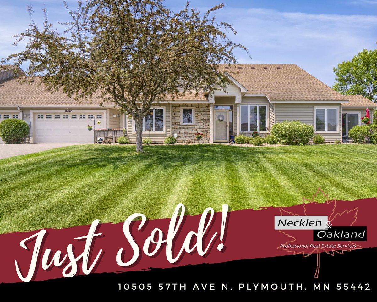 NowrealtyMn's tweet image. #JustSold in #PlymouthMN with Necklen &amp;amp; Oakland! Contact us today for a free no obligation consultation to find out how much your home could sell for in today's #housingmarket info@necklenoakland.com