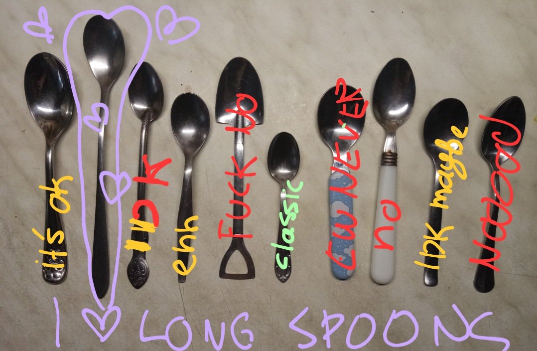 cin on Twitter "lhlwhorexx i love long spoons and also round spoons