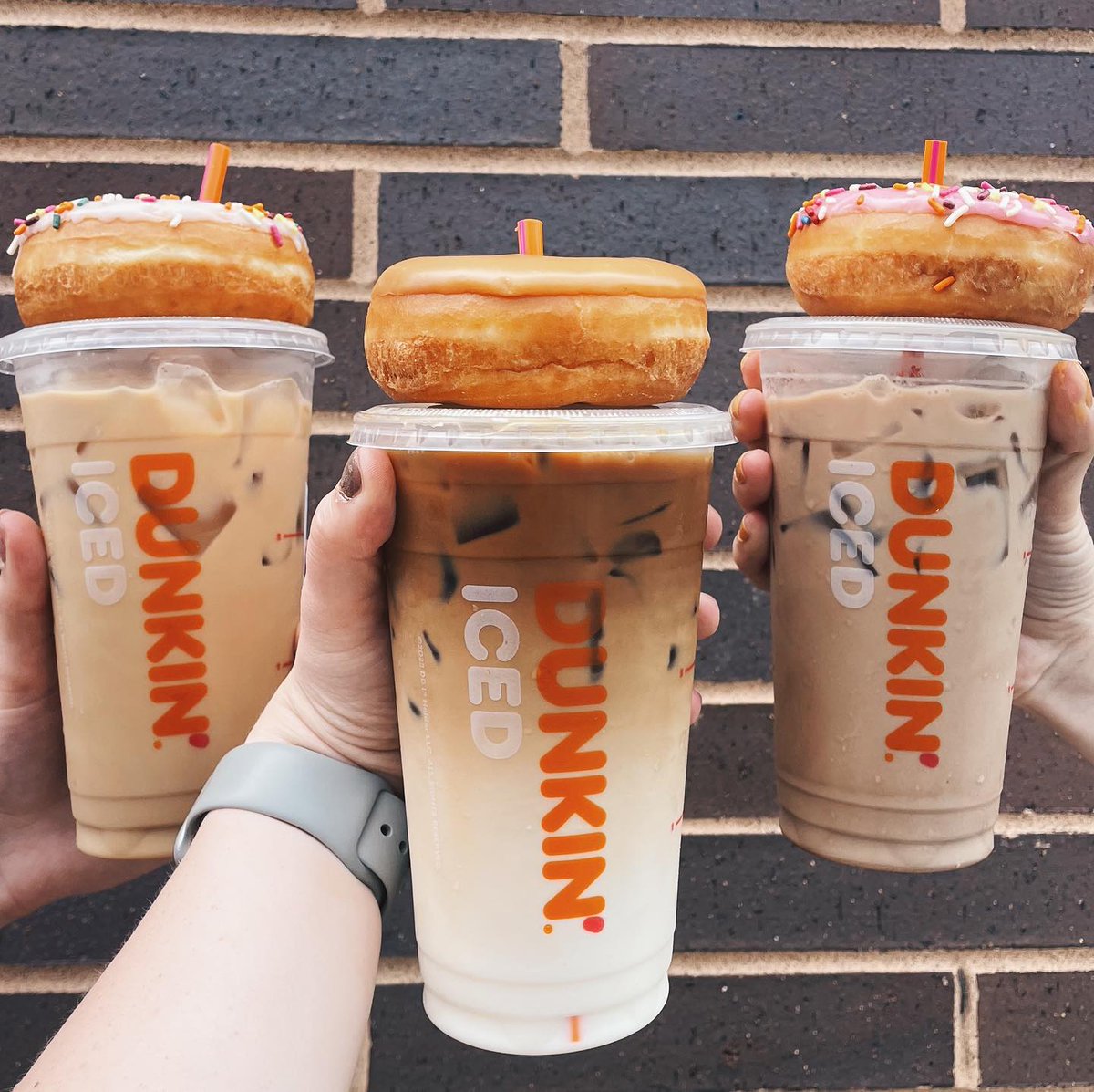 Donuts, coffee, and more donuts at <a href="/dunkindonuts/">Dunkin'</a>! 🍩 Treat yourself to a decadent treat, and coffee for everyone!🧡