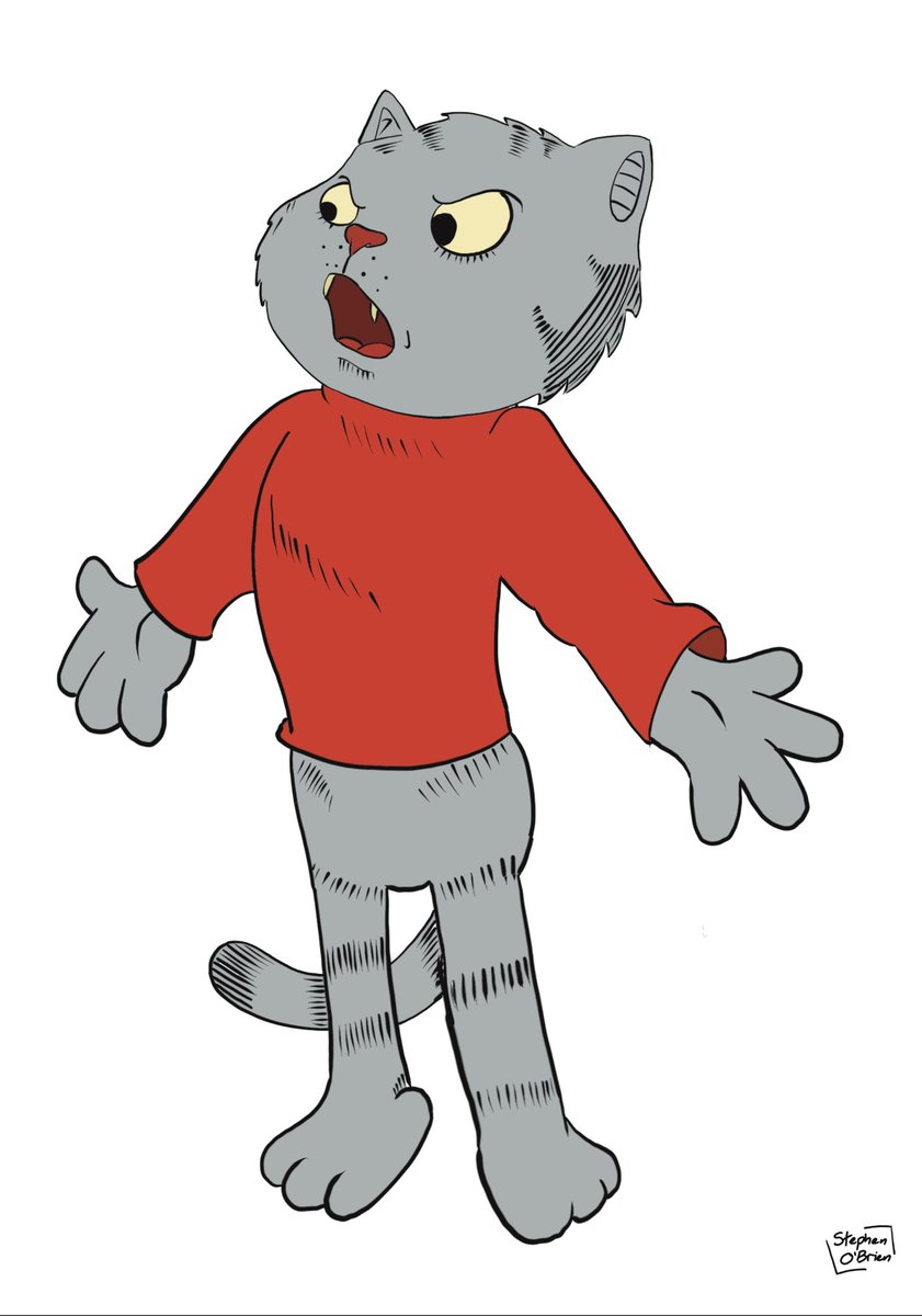 Drawing of Fritz the Cat.

#comicstrip, #procreatepainting, #procreateartist, #comicbookcharacter, #procreatedrawing, #animation, #comicbooks, #fritzthecat, #adultanimation, #comedy, #humour, #procreate, #ralphbakshi, #procreateart, #comicstripcharacter, #art.