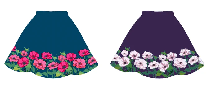 [POLL]ok! these were the two winners. it's time to pit them against one another.which anemone skirt do you prefer? 
