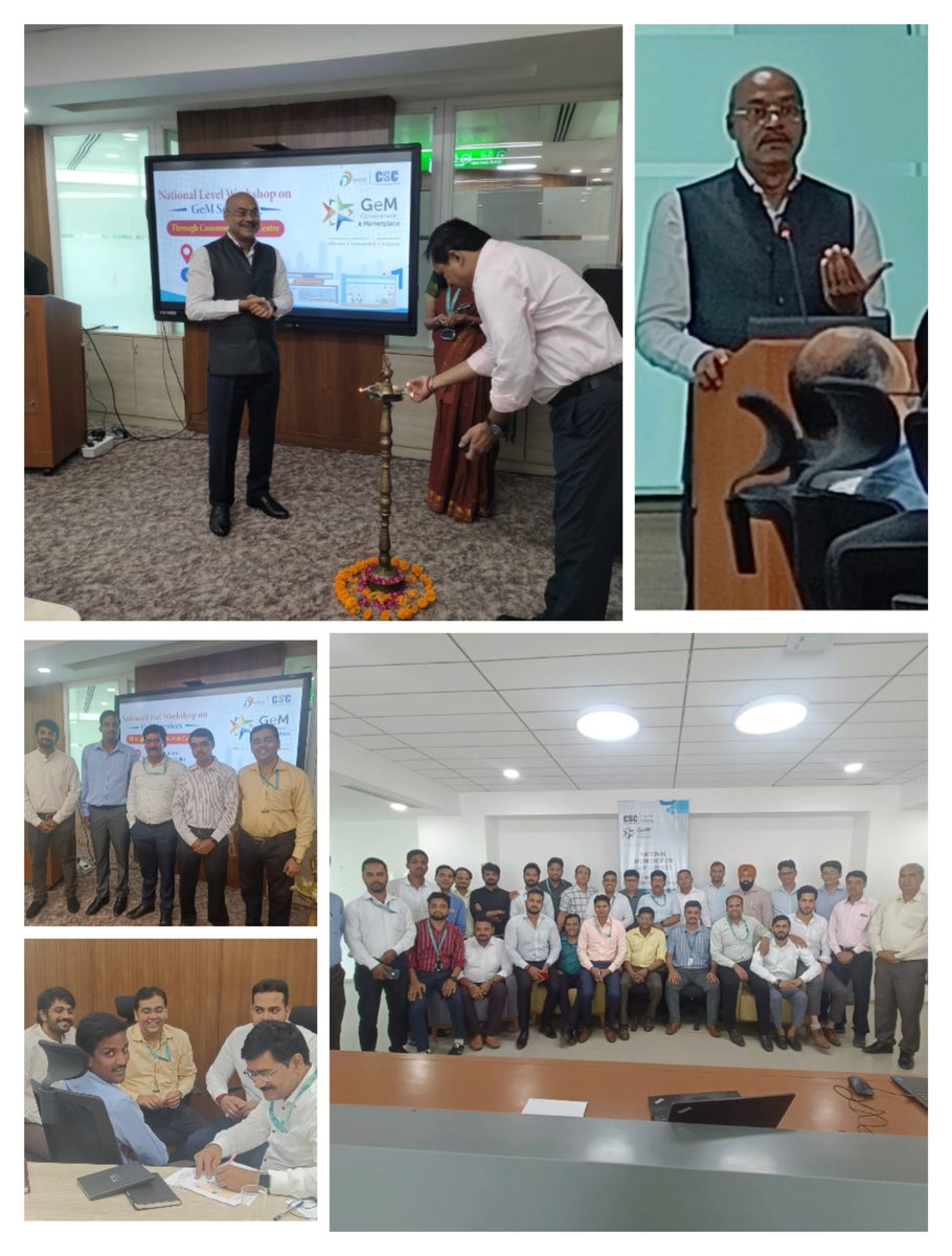 IIT-DELHI में जुलाई 19 व 20को"GeM नेशनल वर्कशॉप" मुख्य अतिथि CEO-GeM श्री प्रशांत कुमार सिंह IAS, MD CSC श्री संजय कुमार राकेश IAS, समेत श्री नवीन शर्मा VP, प्रो0 डॉ. ज्योति कुमार IIT-DELHI, डॉ. इशिता गांगुली त्रिपाठी ADC-MoMSME, की उपस्थिति में आयोजित किया गया। <a href="/CSCUttarPradesh/">CSC Uttar Pradesh</a>