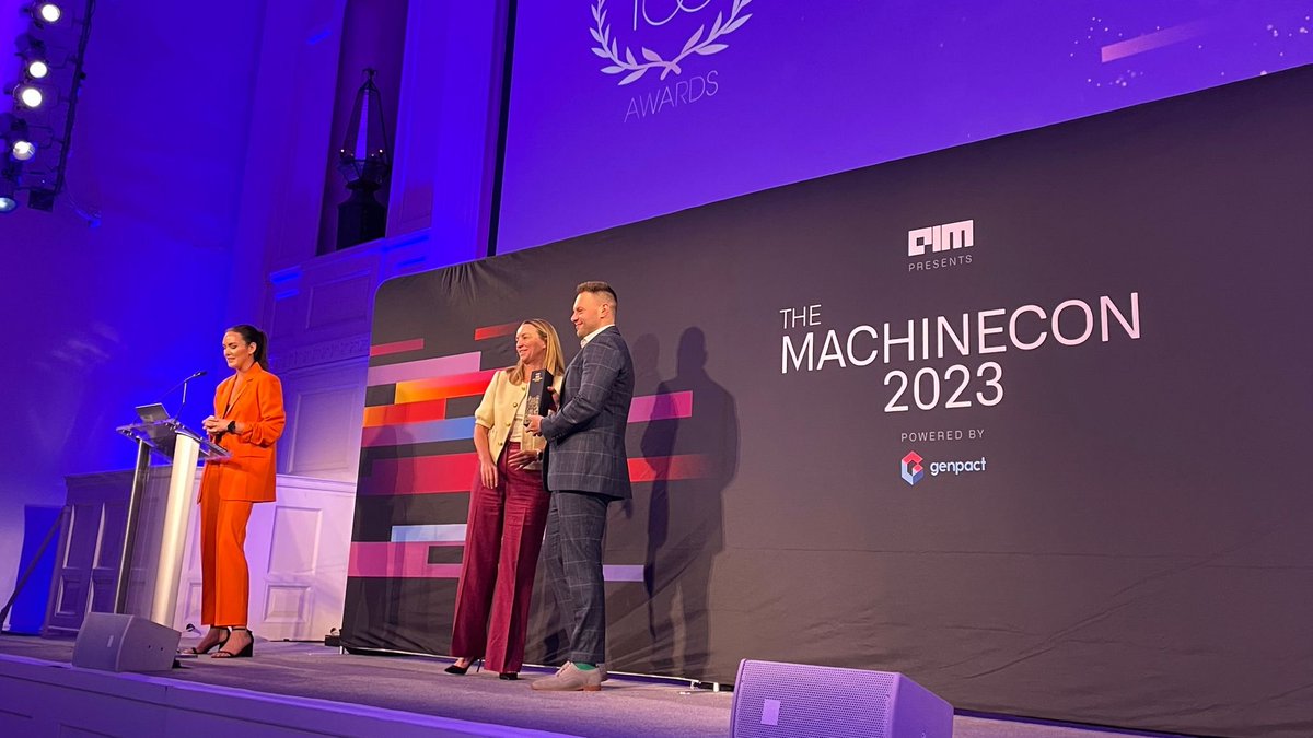 Genpact's tweet image. Congrats to all the recipients of the #AI 100 awards at #MachineCon. 🏆🎉
