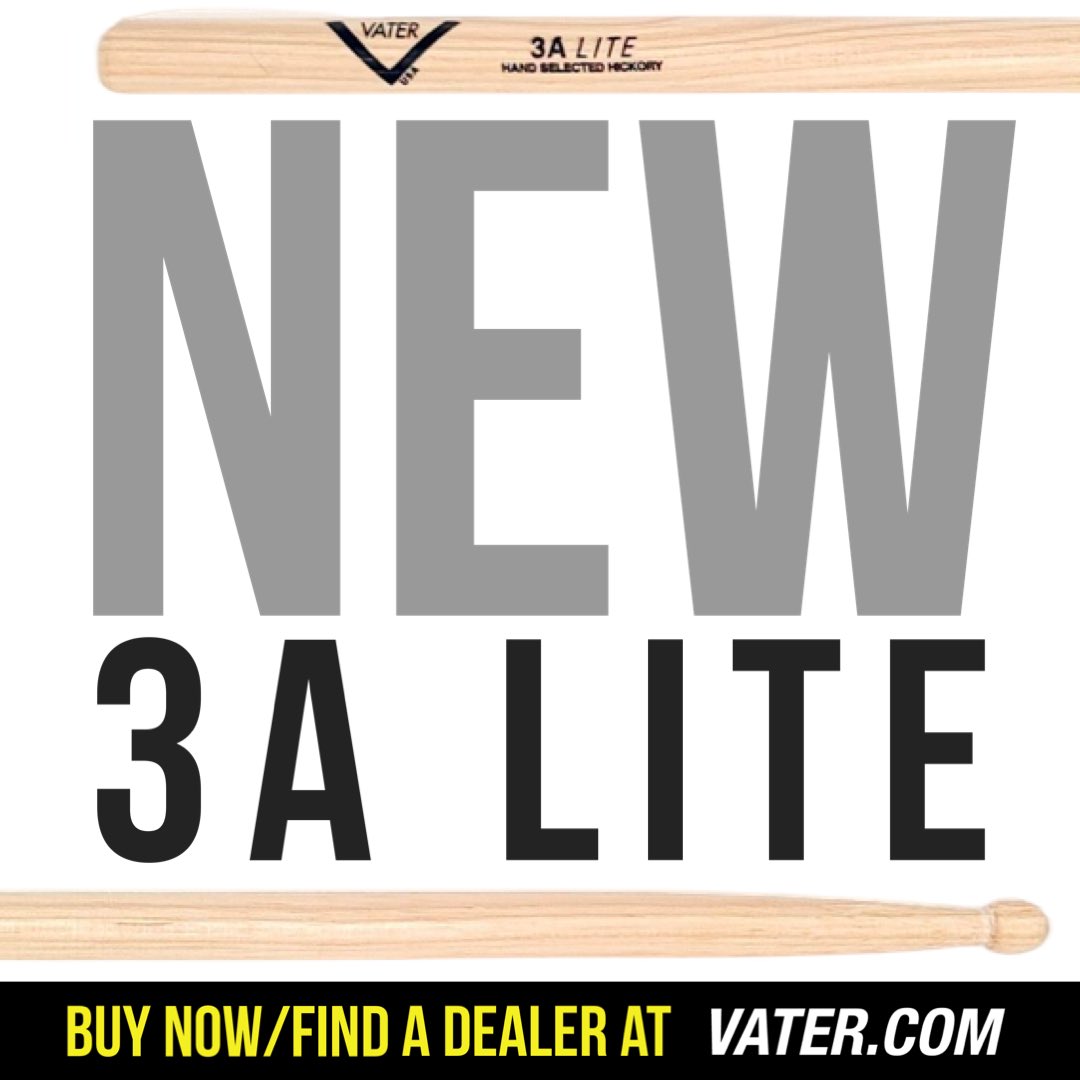 NEW @VaterDrumsticks 3A Lite. Full info here vater.com/product/982031