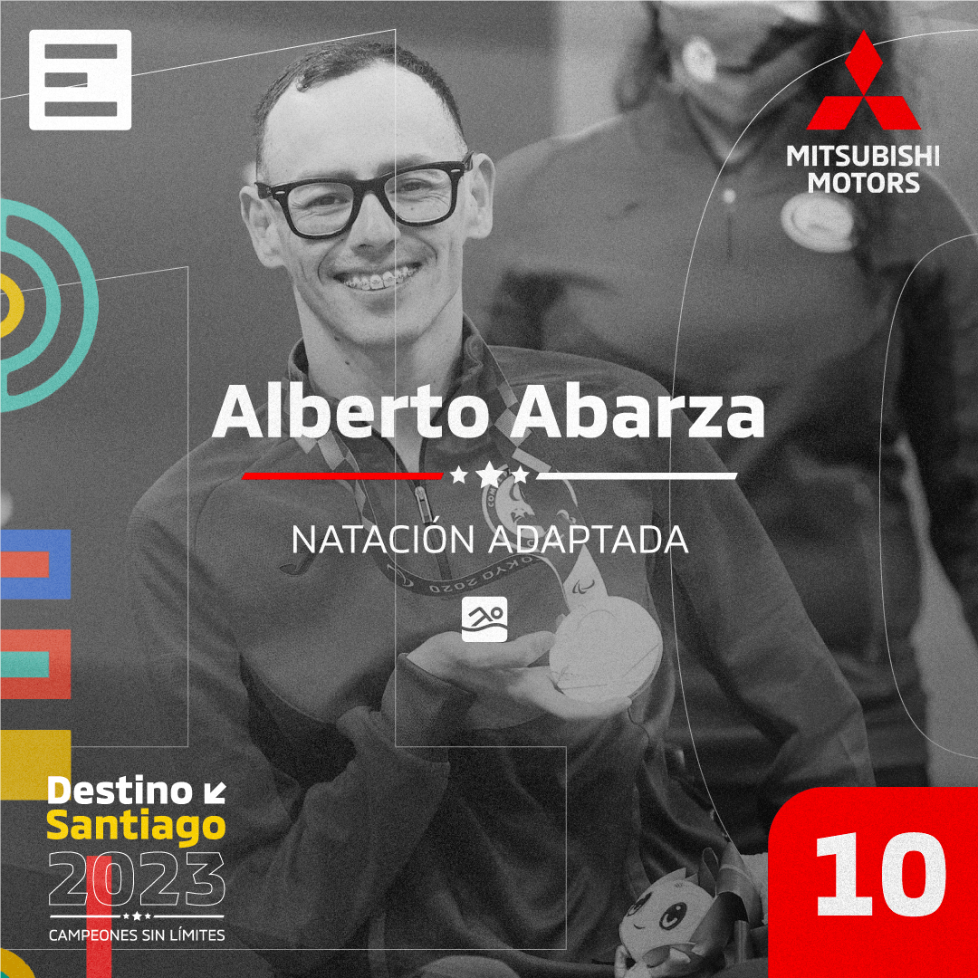 💥CONOCE LA HISTORIA DE ALBERTO ABARZA 💥

En #DestinoSantiago2023 nos sumergimos en el agua para conocer la vida de <a href="/AbarzaAlberto/">Alberto Abarza Diaz</a>🏊‍♂️medallista de #Tokyo2020 camino a <a href="/santiago2023/">Santiago 2023</a>

▶️ Escucha este capítulo acá: bit.ly/3PXpIpA

Presenta: <a href="/MitsubishiChile/">Mitsubishi Chile</a>