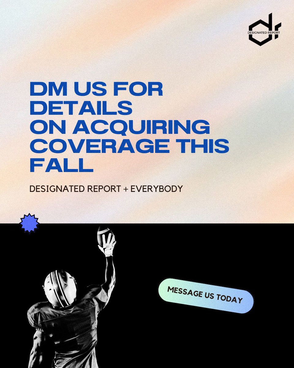 DesignatedRpt's tweet photo. @ the high school(s) we should work with this football season π
DM us for more info! #DRPlusEverybody https://t.co/jA8x4h7G38