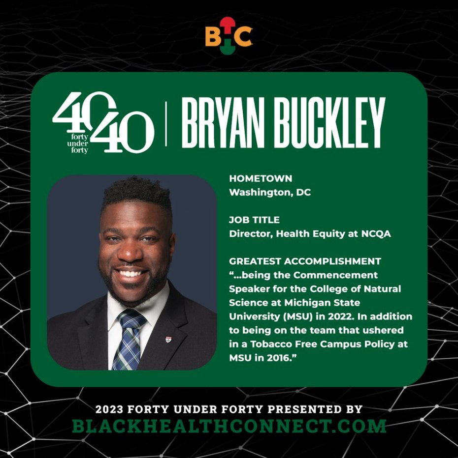 Honored to share the recognition of being part of the Black Health Connect 40U40 class with so many inspirational #blackleaders! Come to the Black Health Connect Conference in Washington, DC, on August 11-13th. Tickets: lnkd.in/gA4Ud3py #HealthEquity #publichealth