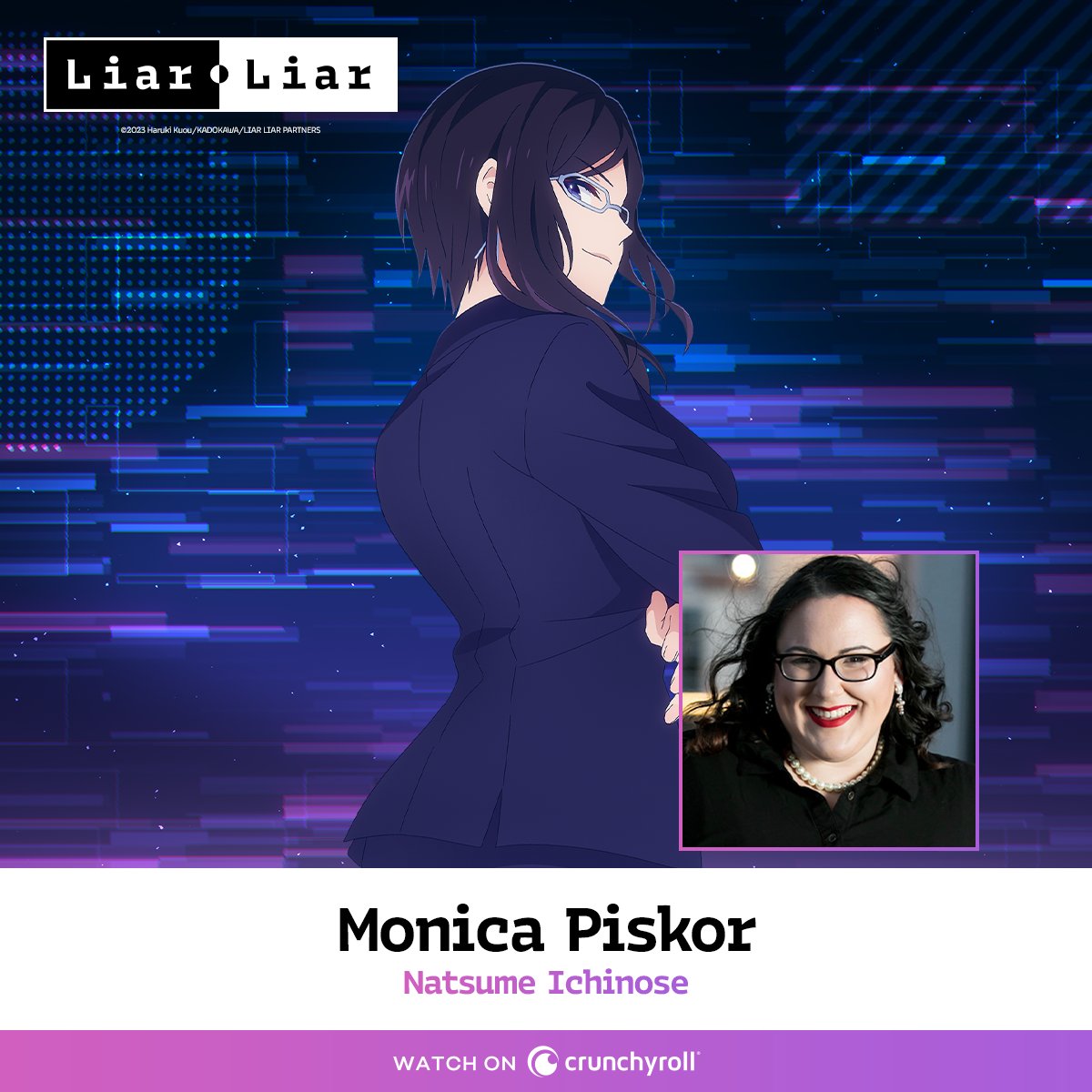 The English Dub for Liar, Lair premieres tomorrow, July 22nd, streaming on <a href="/Crunchyroll/">Crunchyroll</a>.

Shirayuki - <a href="/Meg_McClain_VO/">Meg McClain</a>
Hiroto - <a href="/1BlakeMcNamara/">Blake McNamara</a>
Sarasa - Taylor Murphy
Ichinose - <a href="/MonicaPiskor/">Monica Piskor</a>

For more information: got.cr/LiarLiarDub