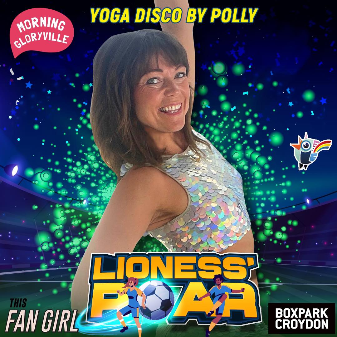 Let's go! Come to <a href="/BoxparkCroydon/">BOXPARK CROYDON</a> and join <a href="/GloryvilleHQ/">Morning Gloryville</a> &amp; <a href="/ThisFanGir1/">This Fan Girl</a> for a fun filled day this Sat July 22nd. Don't miss Polly's Yoga Disco class at 8:30am! Sign up here: boxpark.co.uk/croydon/events… 😍