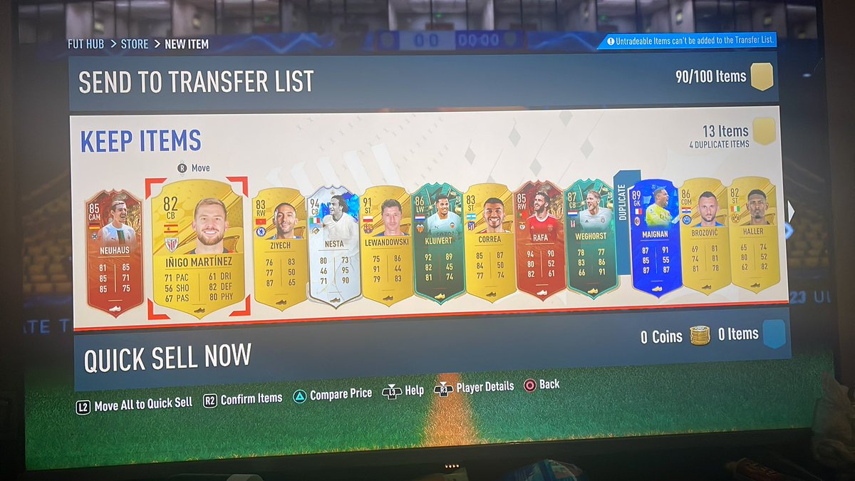 CakLee6's tweet photo. @FIFA22_INFO Perhaps I should did more pick if the result is like this https://t.co/JNmqhRScit