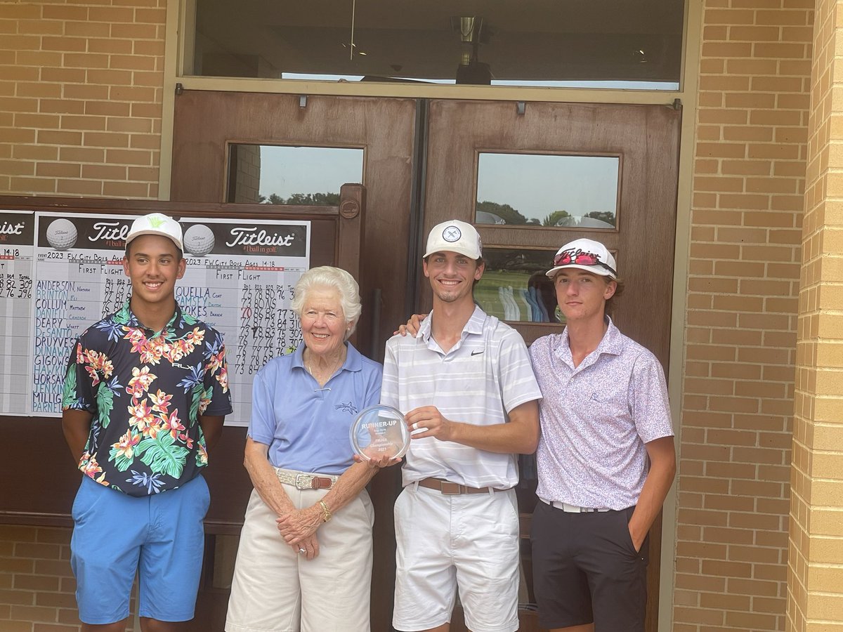 Runner up at the 2023 FWJGA Boys championship and Wendell Conditt Medalist Award for lowest round of the tournament. 
(66-77-72-76)
<a href="/Brock_Golf_/">BrockGolf</a> 
<a href="/McMurry_Golf/">McMurry Golf</a>