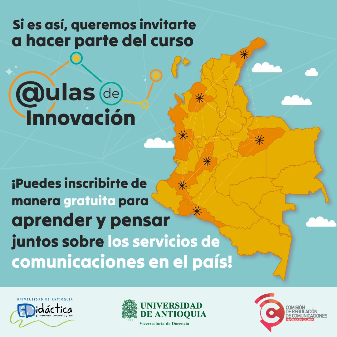 CRCCol's tweet photo. ¡Creadores de contenidos! Los invitamos a conocer las #AulasDeInnovaciónCRC, un increíble espacio de formación para la creación, regulación y difusión de contenidos audiovisuales https://t.co/SfCsXQkyCg https://t.co/6s6XW5JNVz