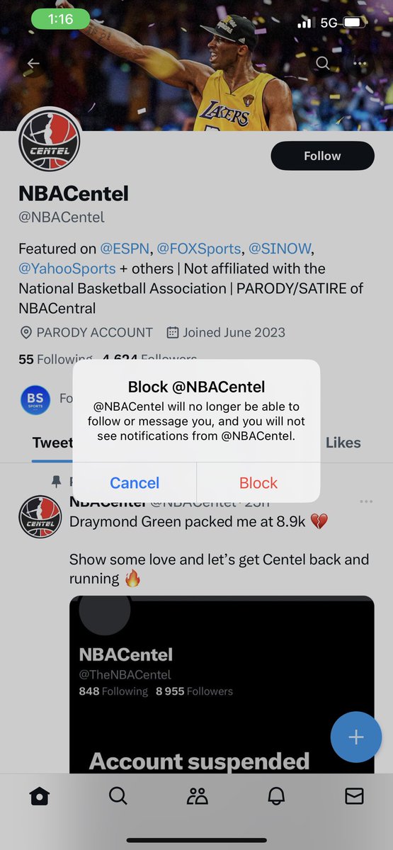 idc219's tweet photo. Have to block stupid sites like this. Hate that I don’t follow but it pops up on my timeline https://t.co/yeV5ELoE5C