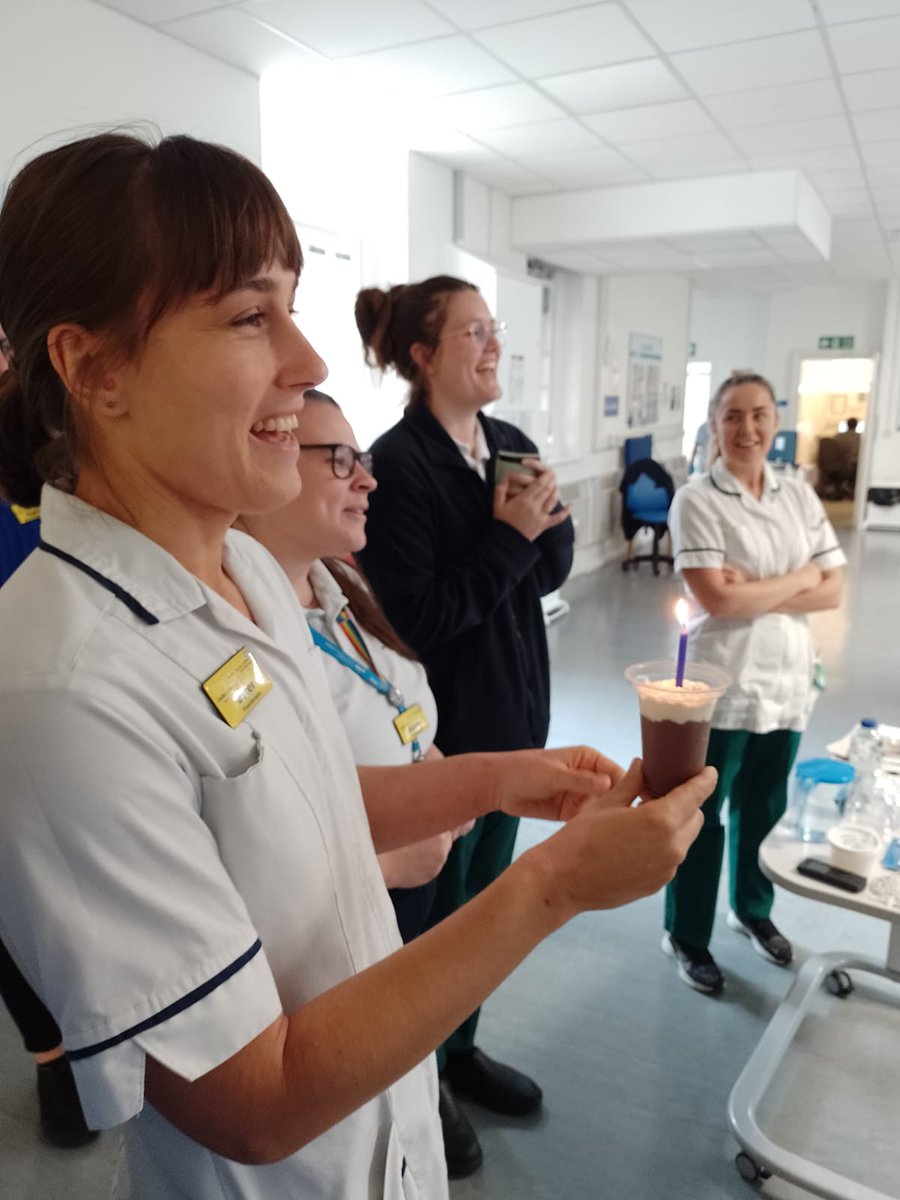 bhr_neurotherap's tweet photo. Helping celebrate a birthday today on the stroke rehab ward - practicing bowling so he can return to his hobby ⭐⭐  #rehabmatters #personalisedgoals @BHRUT_Therapies @BhrutS @BHRUT_SLT https://t.co/vvJ1l4d2dN