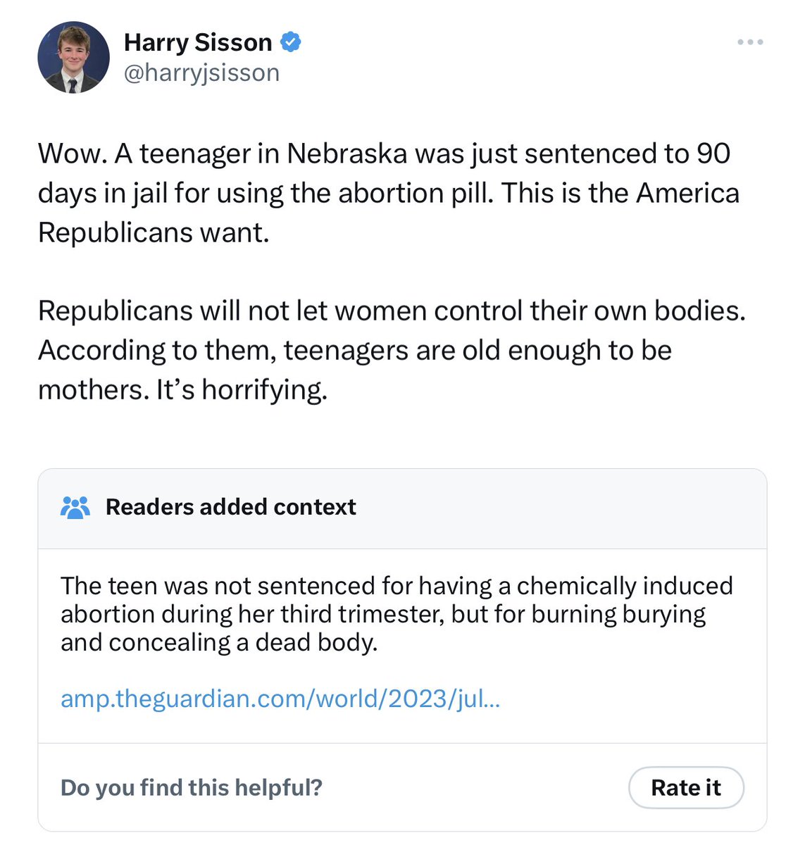 Another devastating head shot by community notes