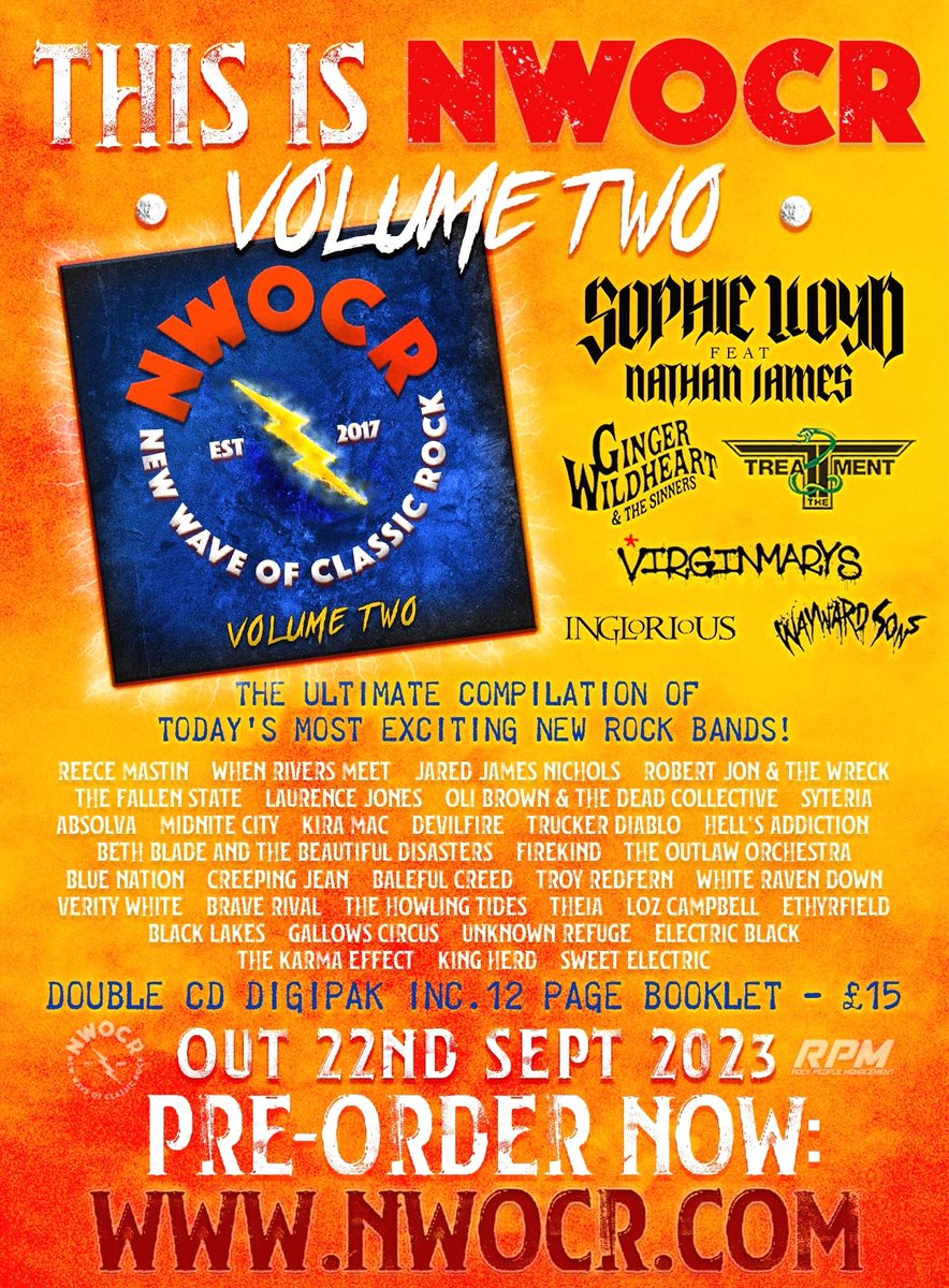 Gallows Circus (@gallowscircus) on Twitter photo 💥EXCITING NEWS!💥
If you haven't heard already, we are freaking over the moon to have been included on this killer compilation album by <a href="/NWOCRofficial/">Jezzas New Wave Of Classic Rock</a> which is NOW AVAILABLE TO PRE-ORDER FROM THIS LINK!!! eyesoremerch.com/brands/new-wav… 💥EXCITING NEWS!💥
If you haven't heard already, we are freaking over the moon to have been included on this killer compilation album by <a href="/NWOCRofficial/">Jezzas New Wave Of Classic Rock</a> which is NOW AVAILABLE TO PRE-ORDER FROM THIS LINK!!! eyesoremerch.com/brands/new-wav…