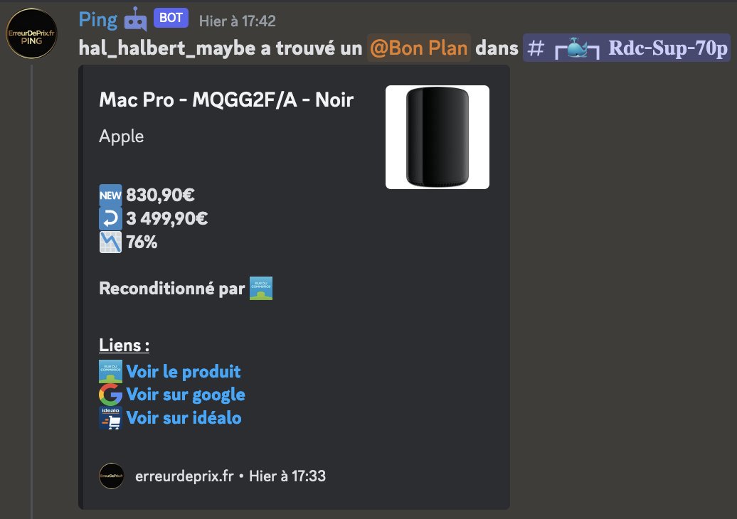 Erreur De Prix . fr tweet media