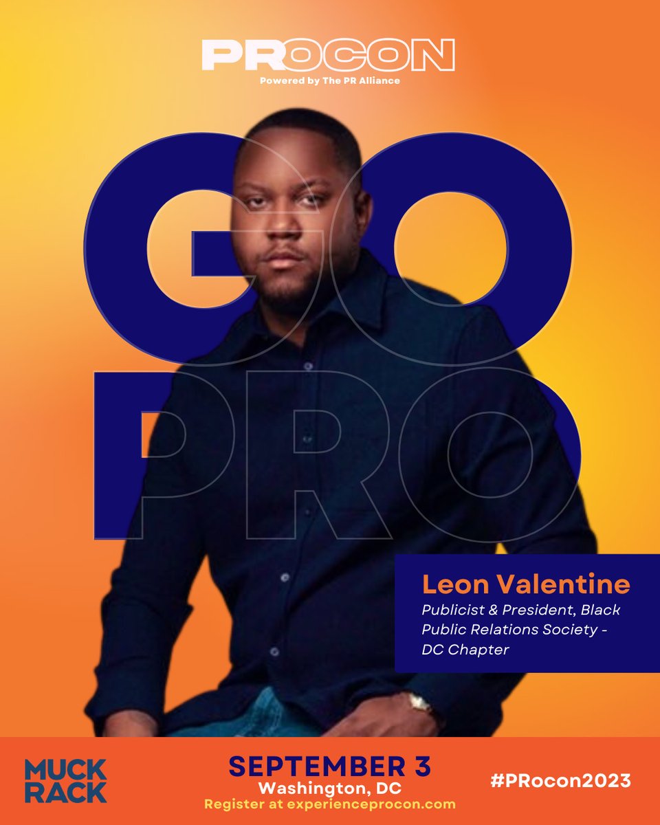 OfficialPROCON's tweet photo. Introducing our second slate of #PRocon2023 speakers! 🚀
@AhniyahGold • @iamkeishabrewer • @aguynamedcook • Leon Valentine of BPRS - D.C.
We told y'all we were coming back even harder this year! 🤩 Early bird ticket sales end TODAY!!! 🗣️ https://t.co/1JvxrtrNpI 🎟️ https://t.co/xQKDGss3Rl
