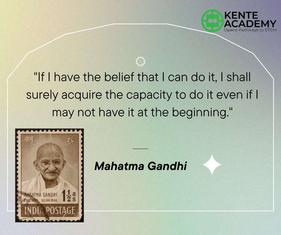 Mahatma Gandhi and his viewpoint on self-efficacy! #mahatmagandhi #middleschool #highschool #college #stemeducation #blackeducators #counselors #selfefficacy #teachers