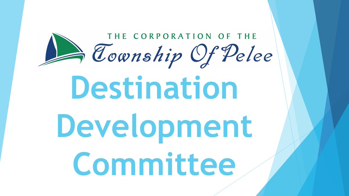 The next Destination Development Committee meeting will be held at 5pm on Wednesday July 26, 2023 via Zoom.  For full details, including agenda visit: pelee.org/municipality/c…