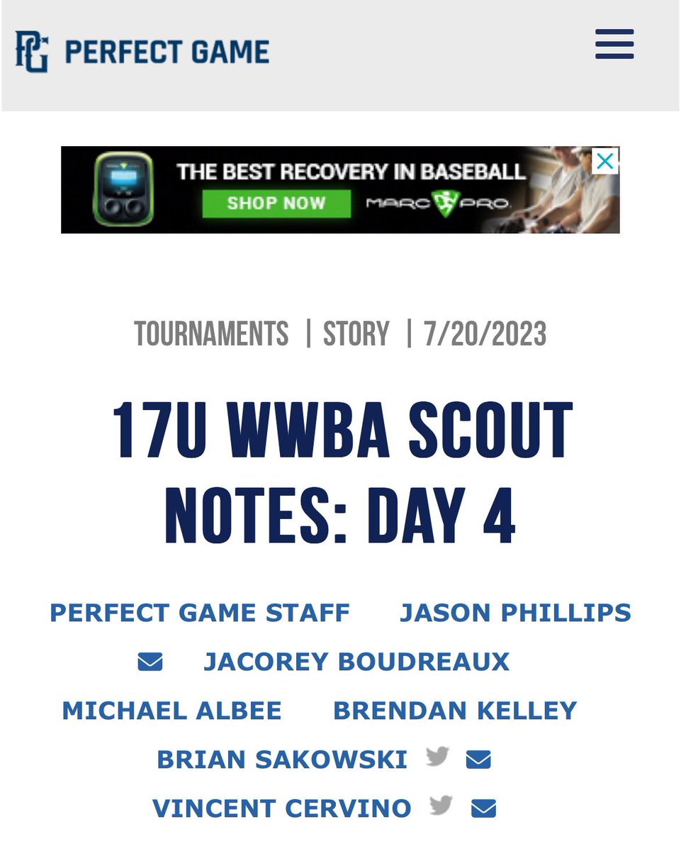 Thank you @PG_Scouting 

@PG_FourCorners @mikesbrown5 @CoachTGuill29 @UtahCoachHendu @Tsquires16 @utahbaseball @nmpreps @NMrecruits @nm_PrepCoSports @Mets4C @BanditoBaseball @RedBlueBaseball #HawkinsFamilyOfAthletes