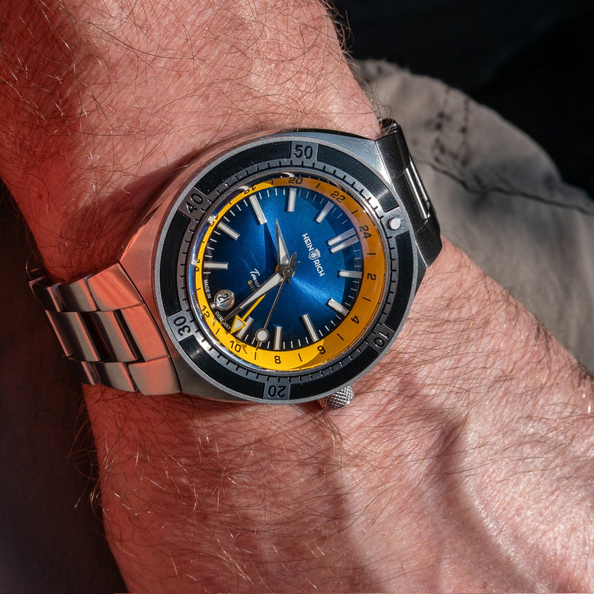 Well, what can I say... it looks fabulous in the flesh! The blue sunburst dial looks amazing.

We have some really exciting watches coming out this year, first of many, watch this space!

#watchdesign #heinrichwatches