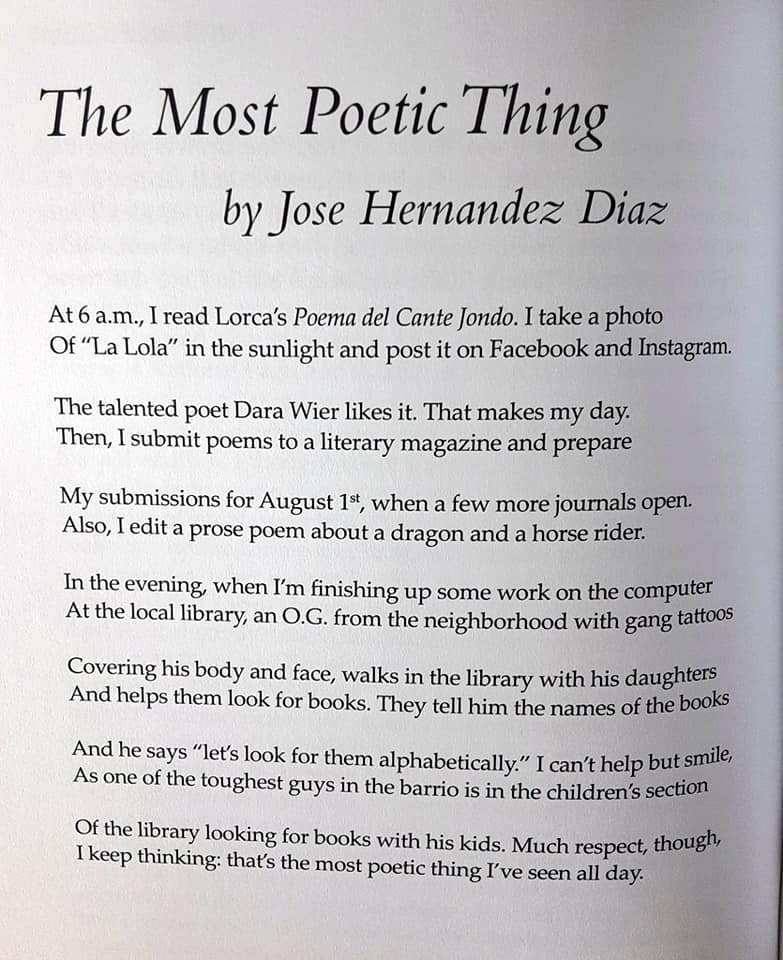 Here's my poem 'The Most Poetic Thing' published in Pangyrus and from my forthcoming collection 'The Parachutist' (Sundress Publications, 2025).