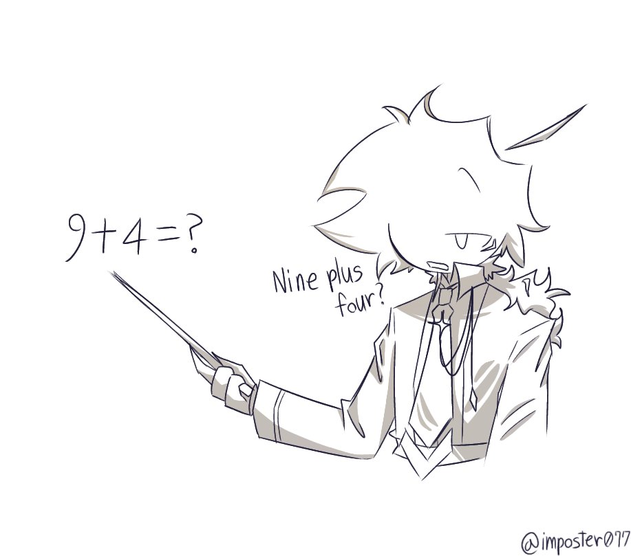 imposter077's tweet photo. Akeles' amazing math skills(?)
#FNFBellbert https://t.co/UHevt84PlK