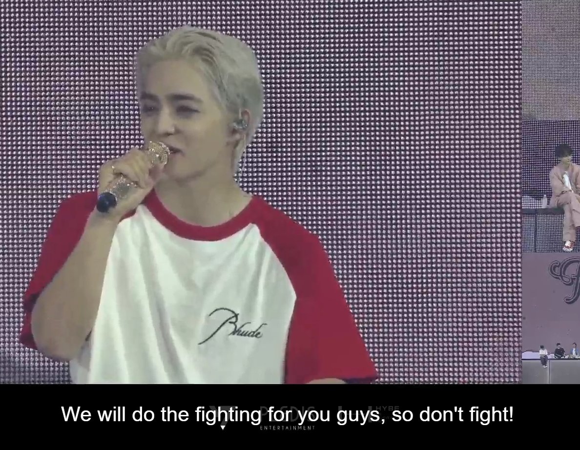 minghaocheol_'s tweet photo. "we will do the fighting for you guys, so don't fight!"

oh he knows everythign AHSHASDH https://t.co/bia9N8kH0u