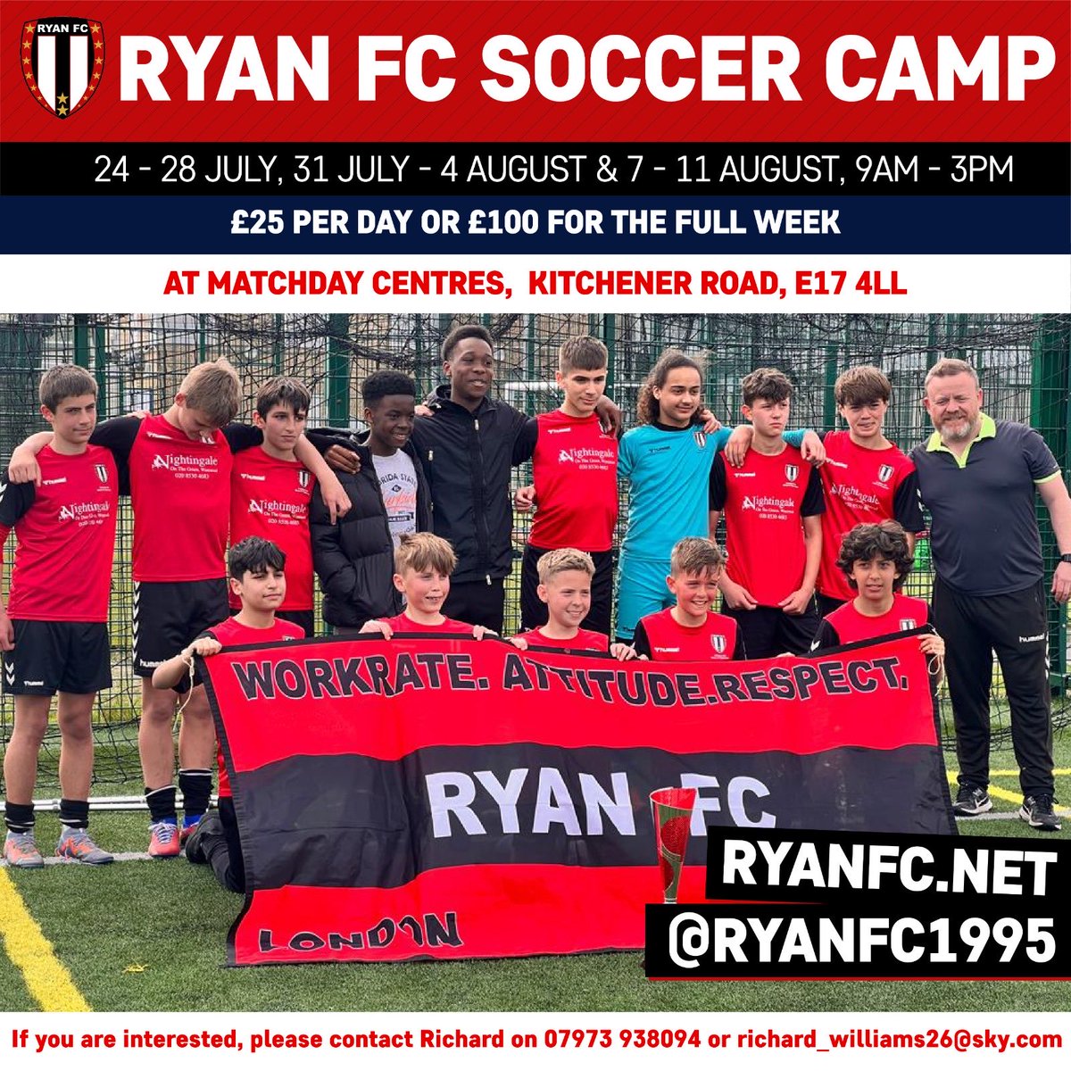 ryanfc1995's tweet image. Ryan FC Soccer Camp starts Monday and we have added Extra Weeks in August as well…Great way to keep sharp and learn new skills just before the new season starts. All information on ryanfc.net