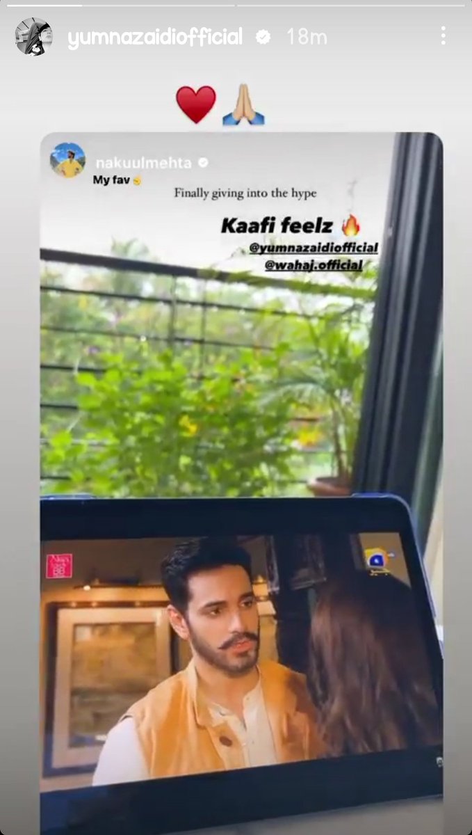 She wrote 'my fav'?? 

#TereBin #YumnaZaidi #WahajAli #NakulMehta