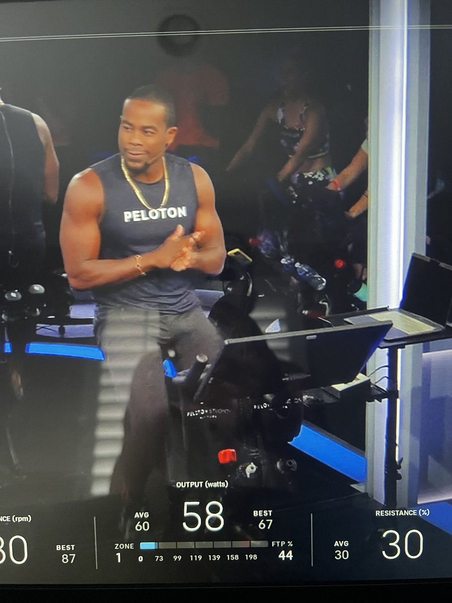 uftukel's tweet photo. Congrats to my wife Sandy on her 1,000th @onepeloton ride with @alextoussaint25  this morning. What an amazing journey and transformation. Unfortunately no shout out today, but she was all smiles. Thanks @onepeloton ! https://t.co/2DLjeMyz20