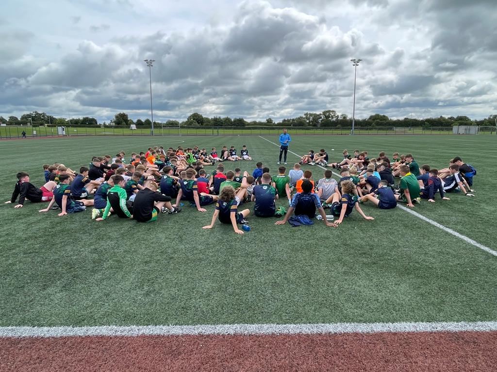 Spent this morning with over 100 of the <a href="/MeathGAA/">Meath GAA</a> U-14 Development Squad in Dunganny, discussing 'the tackle', knowledge of the rules and Referee Pathways. Great to meet <a href="/SlaneGFC/">Slane GFC</a> clubman Conor in attendance also. Fantastic work being done in the County. #MeathAreMagic