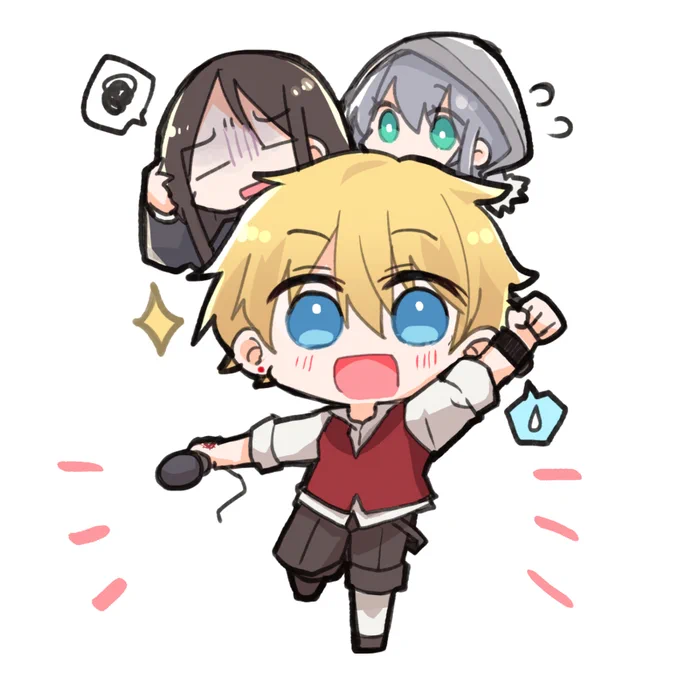 偽狂陣営フラットくんとジャックさんと教授とグレイちゃん! #strangefake